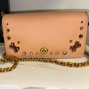 Coach Tan Bling Purse (Bow Bag) LIMITED EDITION!
